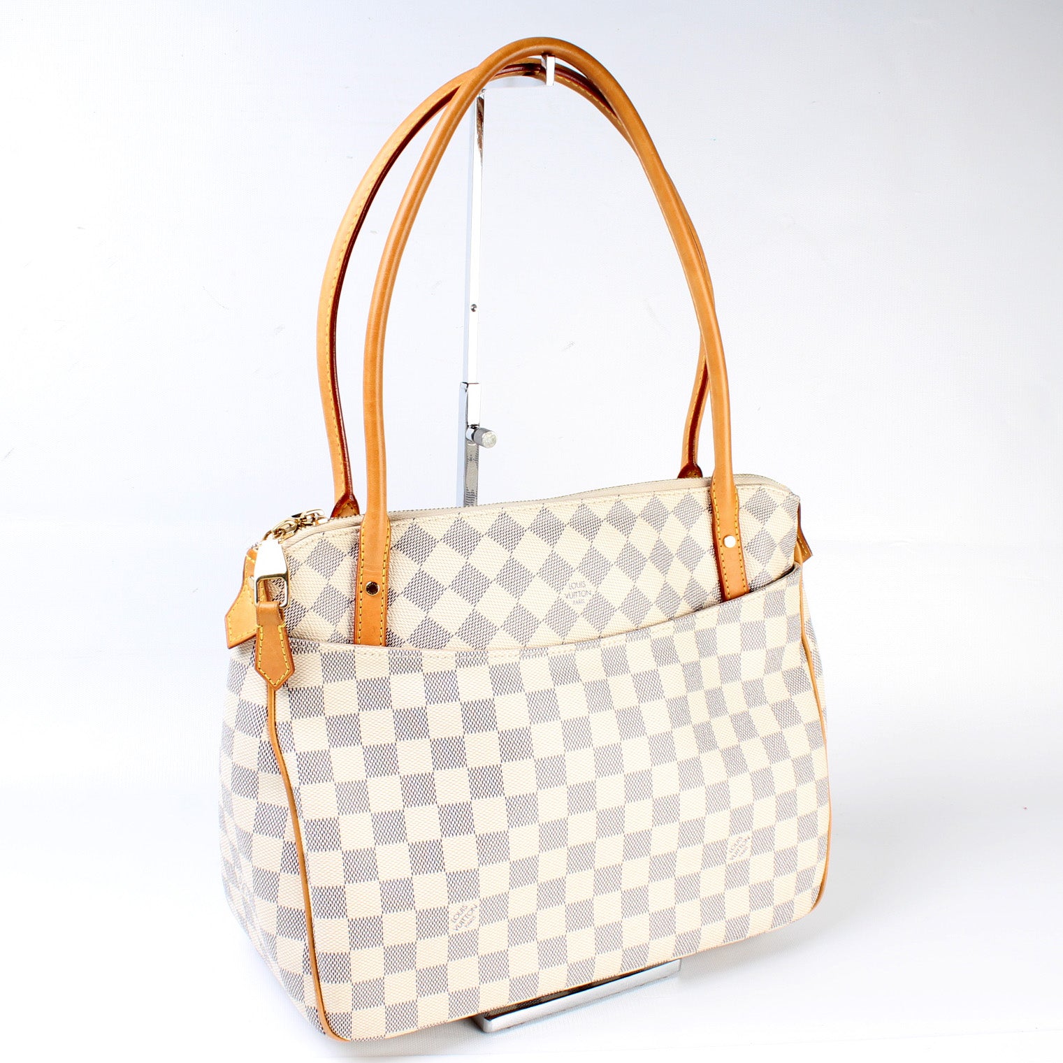 Louis Vuitton Figheri PM Azur Damier Handbag