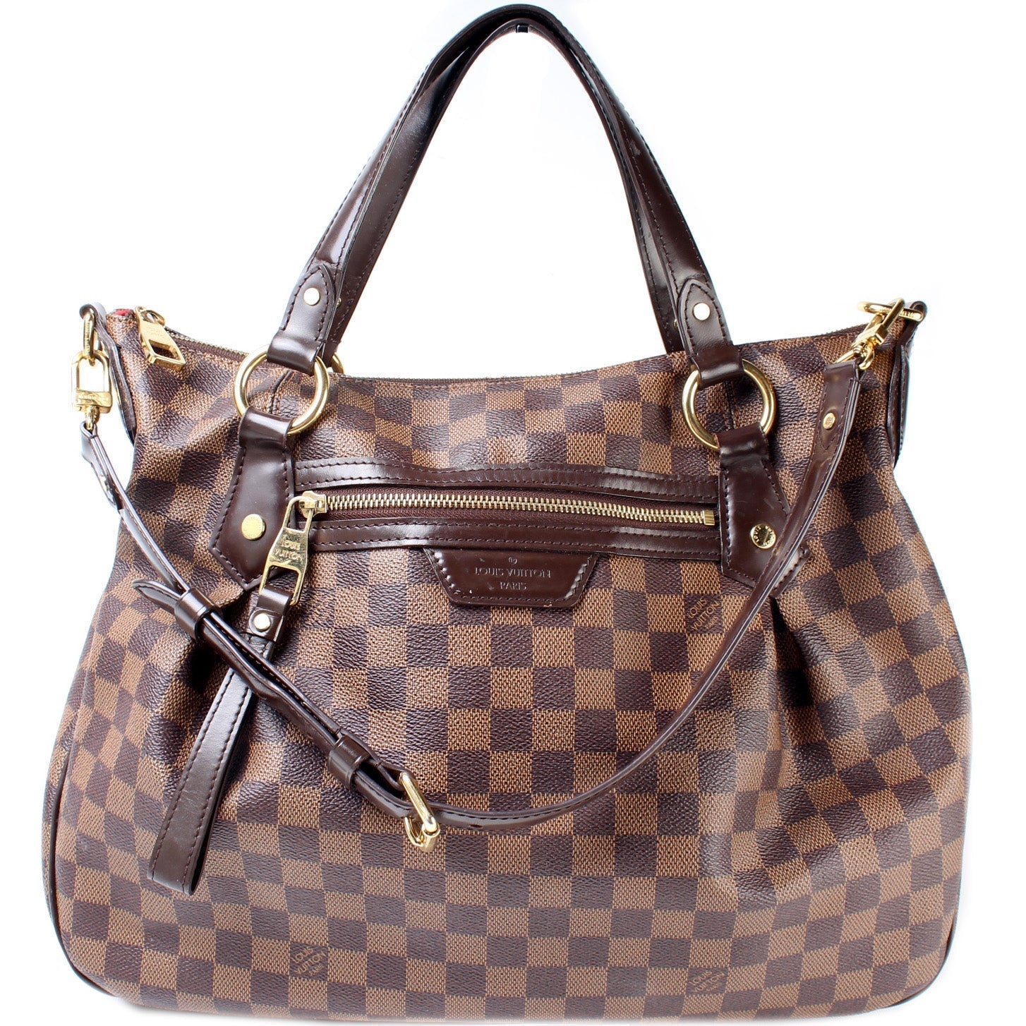 Louis Vuitton Evora MM Ebene Damier Handbag Ebene 7