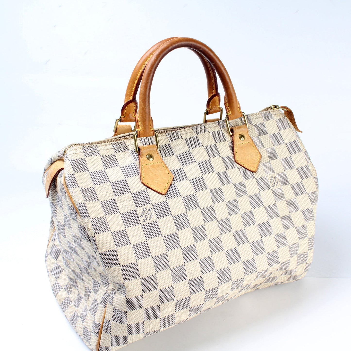 Louis Vuitton Speedy 30 Azur Damier Handbag Azur 3