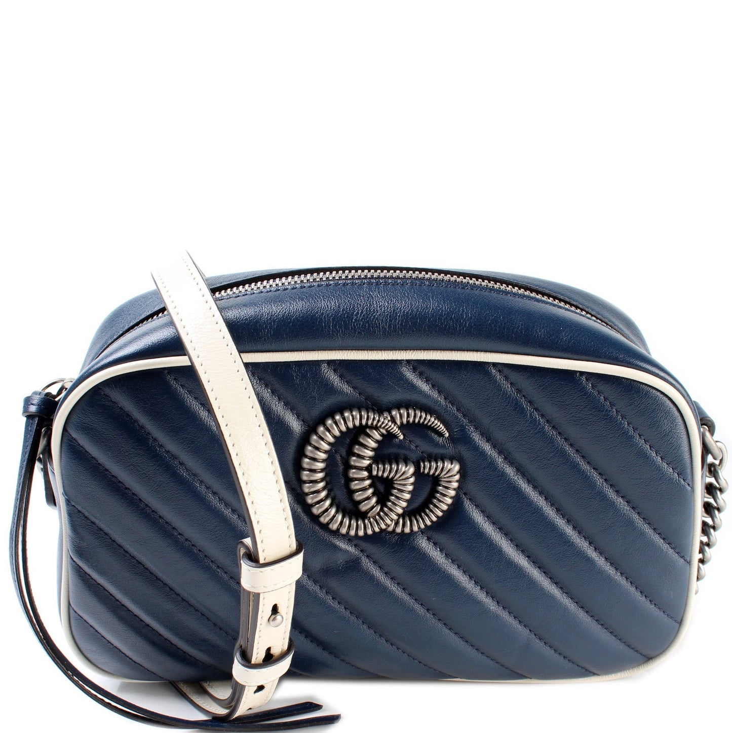 Gucci Marmont Torchon Camera Leather Small Crossbody Bag