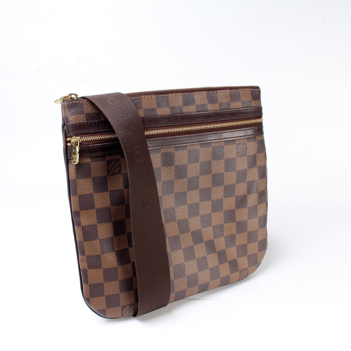 Louis Vuitton Pochette Bosphore Ebene Damier Clutch Bag Ebene 11