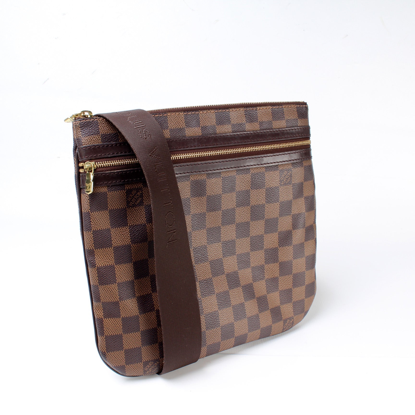 Louis Vuitton Pochette Bosphore Ebene Damier Clutch Bag Ebene 11