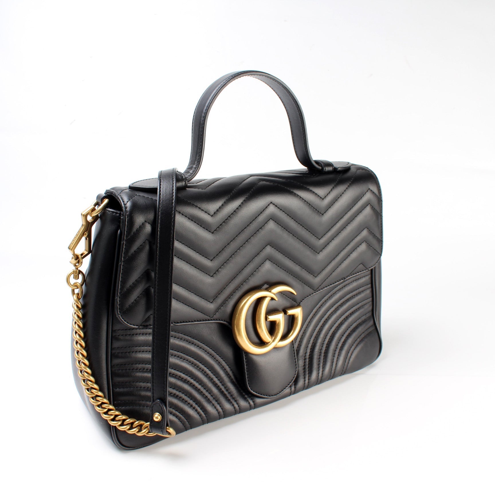 Gucci Marmont Medium Top Handle Travel Bag
