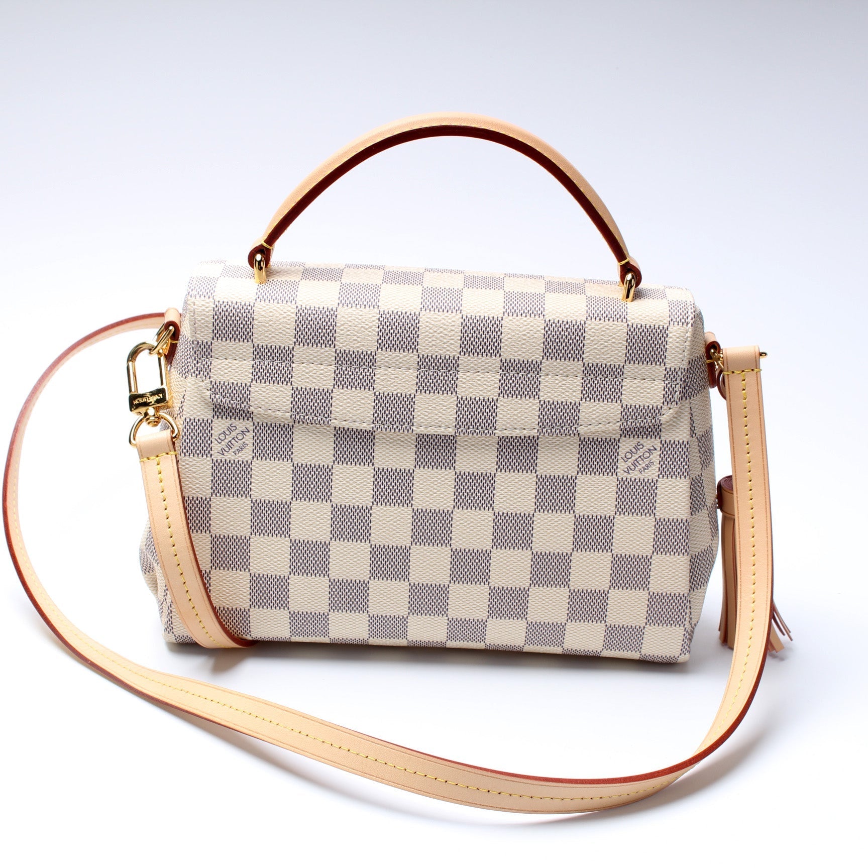 Louis Vuitton Croisette Azur Damier Handbag Azur 4