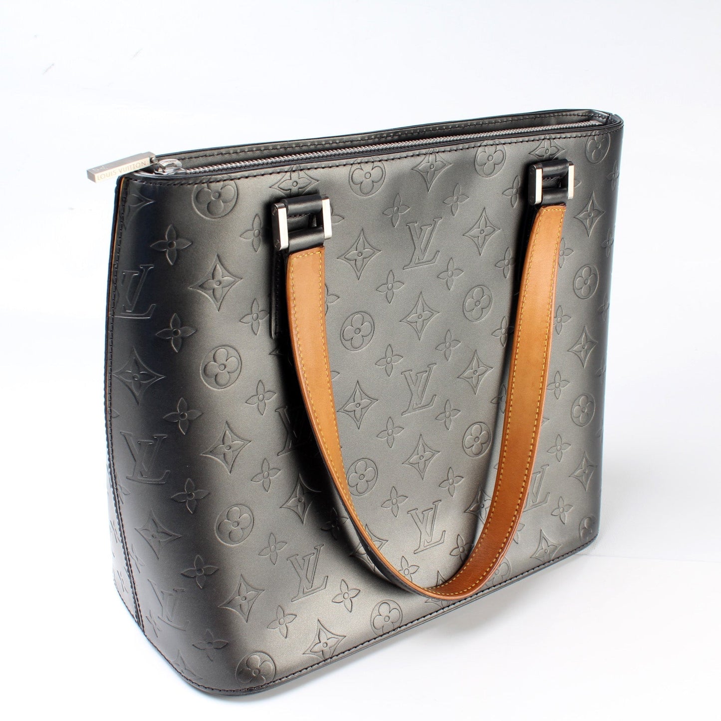 Louis Vuitton Stockton Mat Monogram Leather Handbag Leather 1
