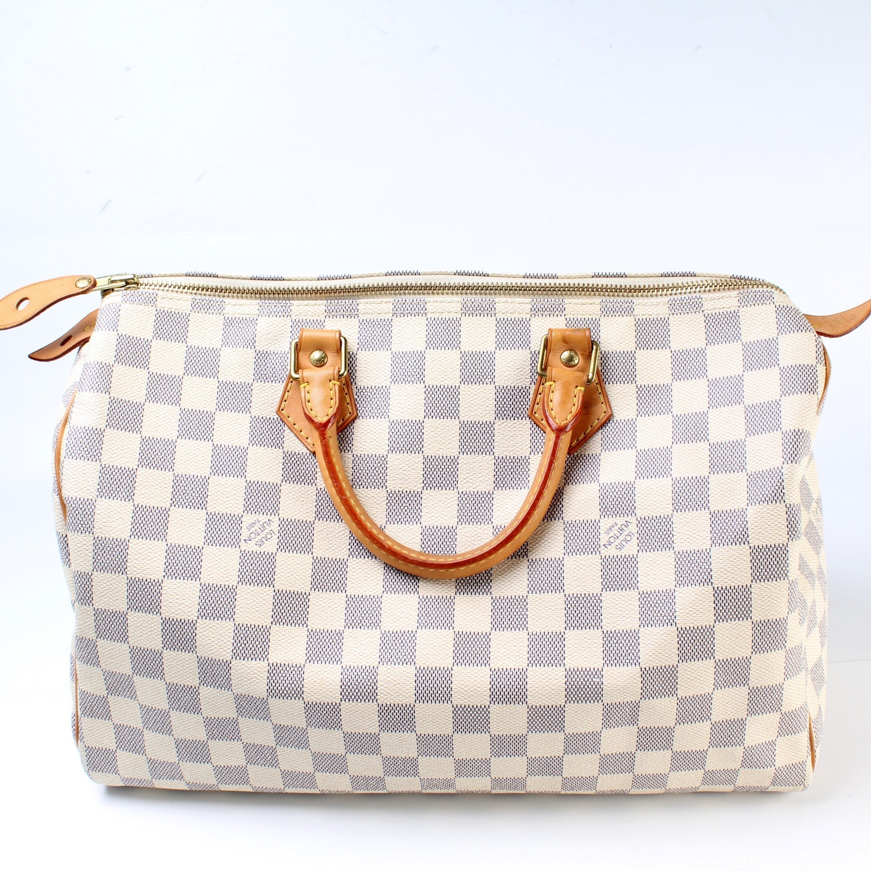 Louis Vuitton Speedy 35 Azur Damier Handbag Azur 2