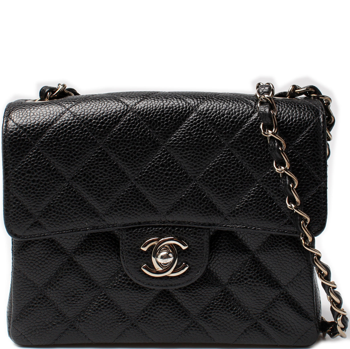 Chanel Classic Flap Square Caviar Mini Bag