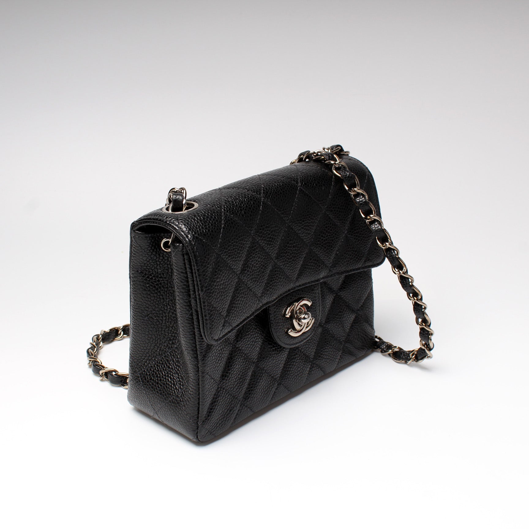Chanel Classic Flap Square Caviar Mini Bag