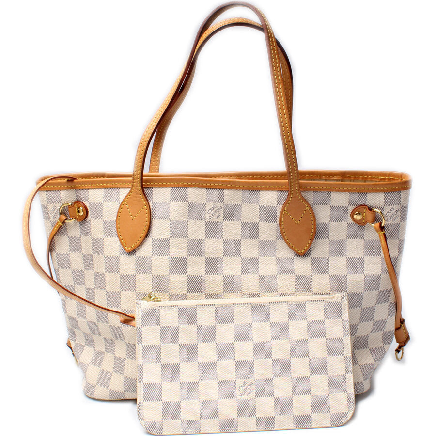 Louis Vuitton Neverfull W PM Azur Wallet Case Pm Azur