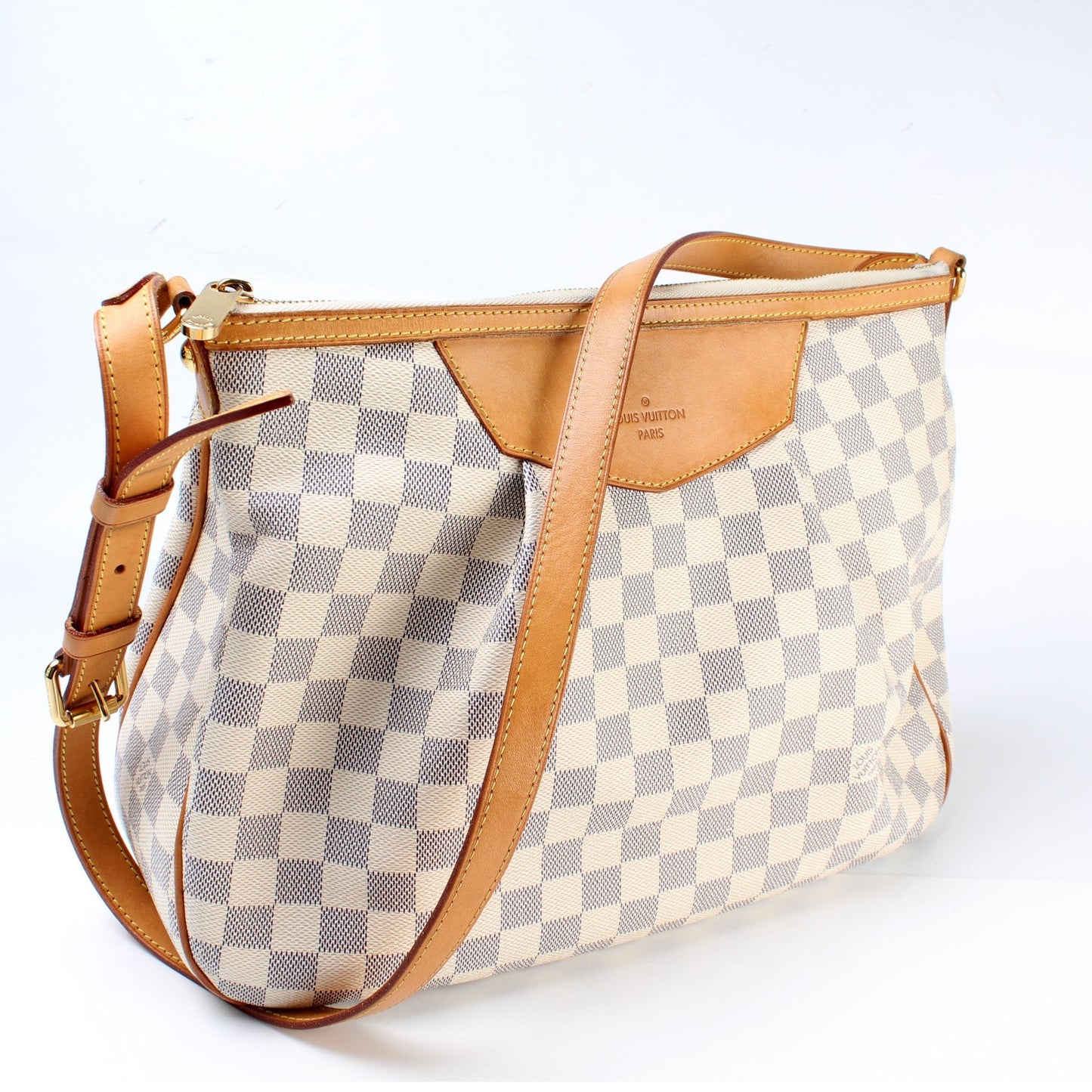 Louis Vuitton Siracusa Azur MM Damier Handbag Azur 11