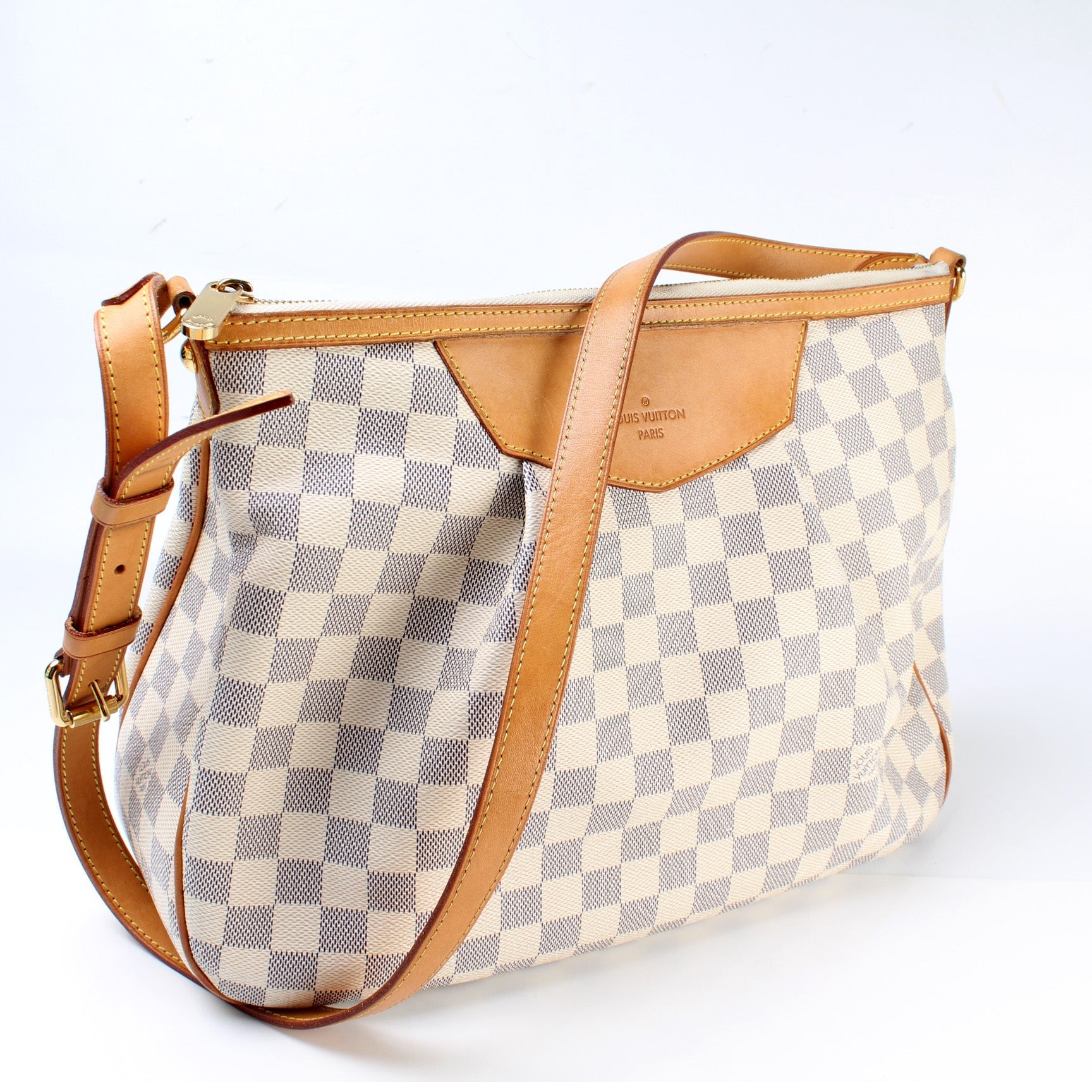 Louis Vuitton Siracusa Azur MM Damier Handbag Azur 12