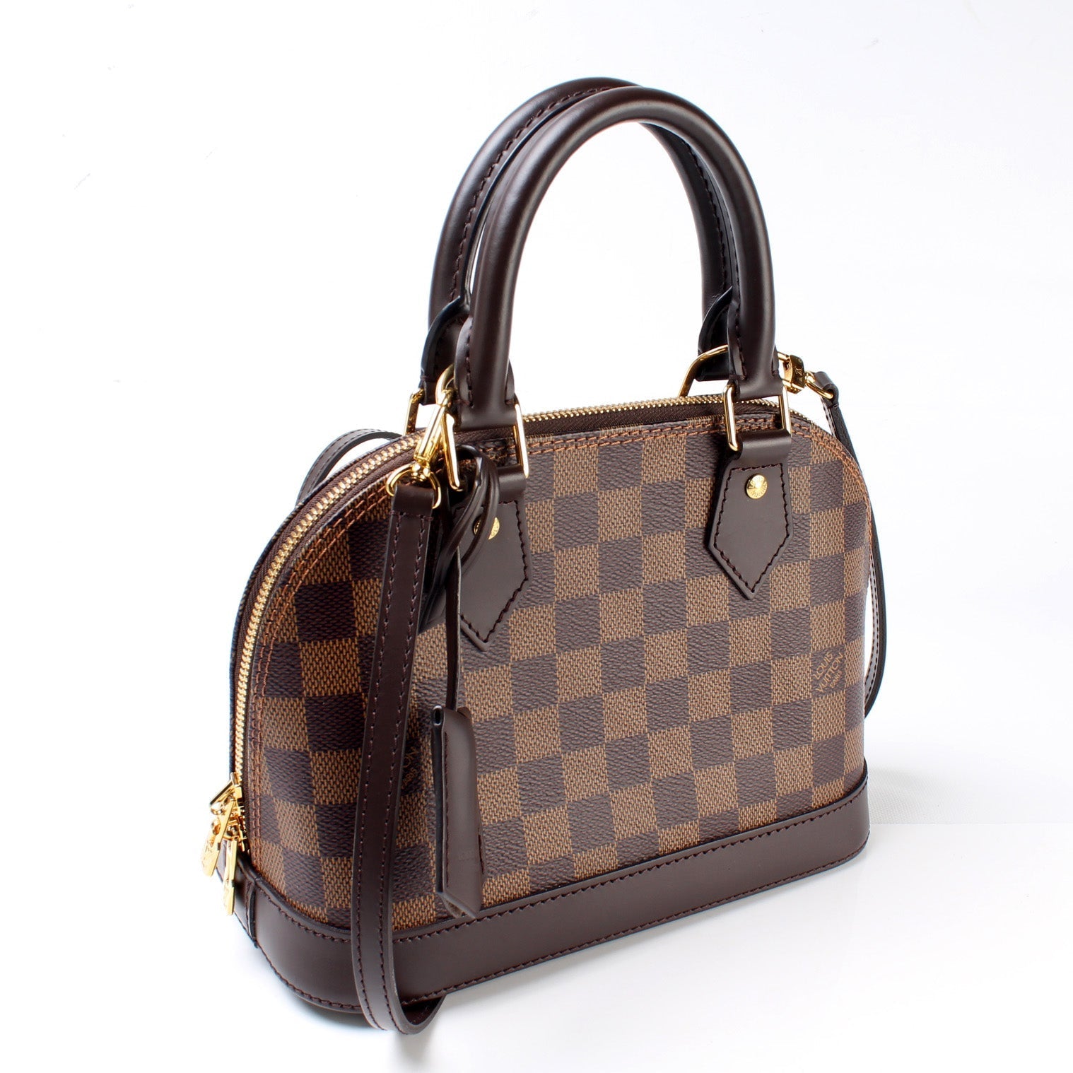Louis Vuitton Alma BB Ebene Damier Handbag Ebene 8