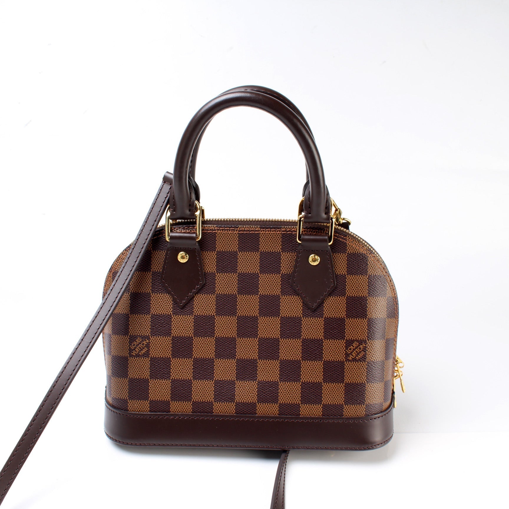 Louis Vuitton Alma BB Ebene Damier Handbag Ebene 8