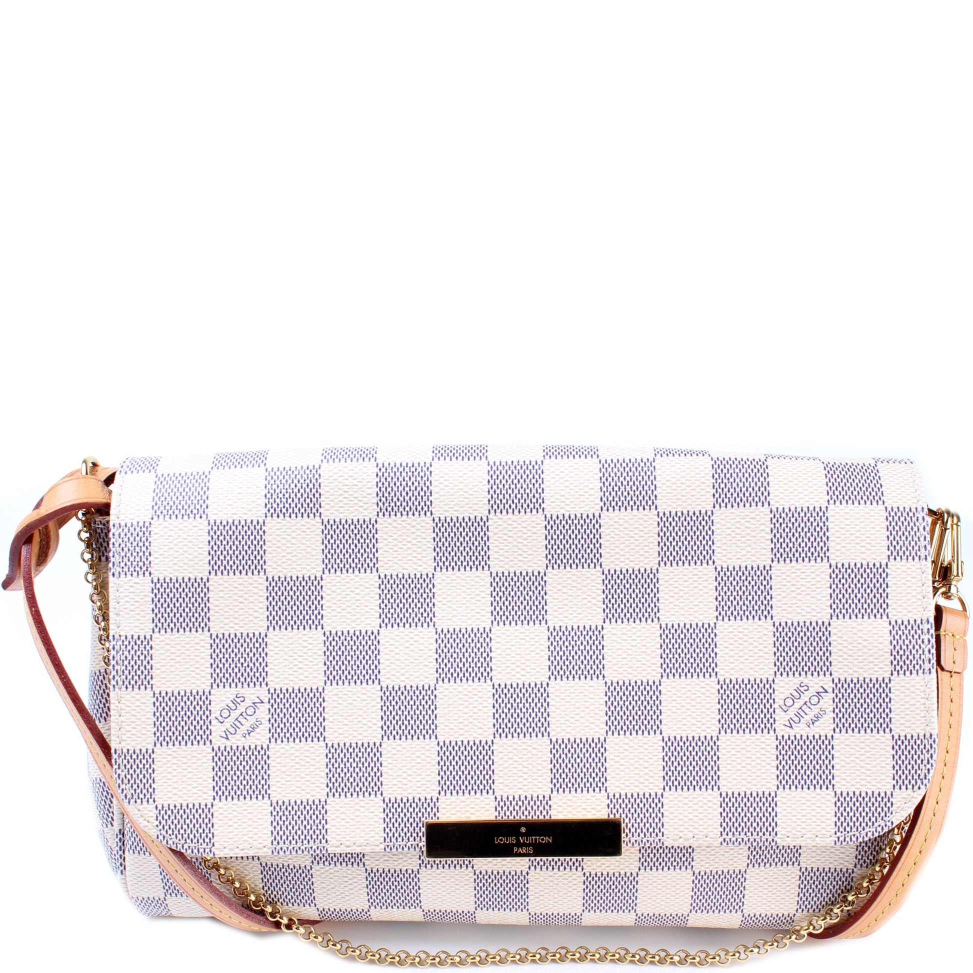 Louis Vuitton Favorite MM Azur Damier Handbag Azur 6