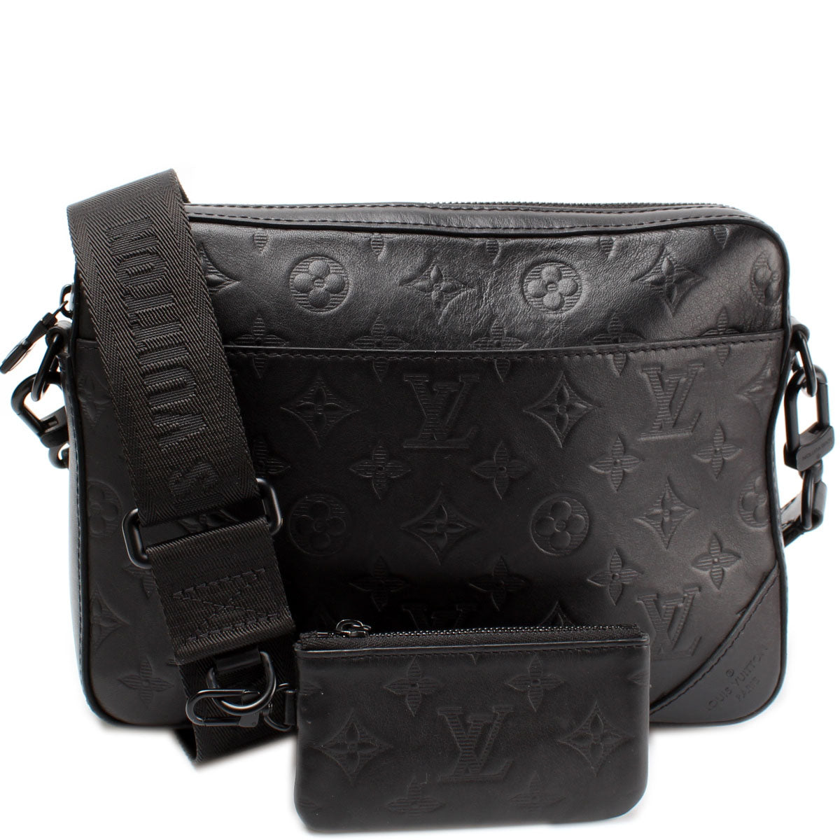 Louis Vuitton Duo Messenger Shadow Monogram Leather Crossbody Bag