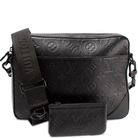 Louis Vuitton Duo Messenger Shadow Monogram Leather Crossbody Bag