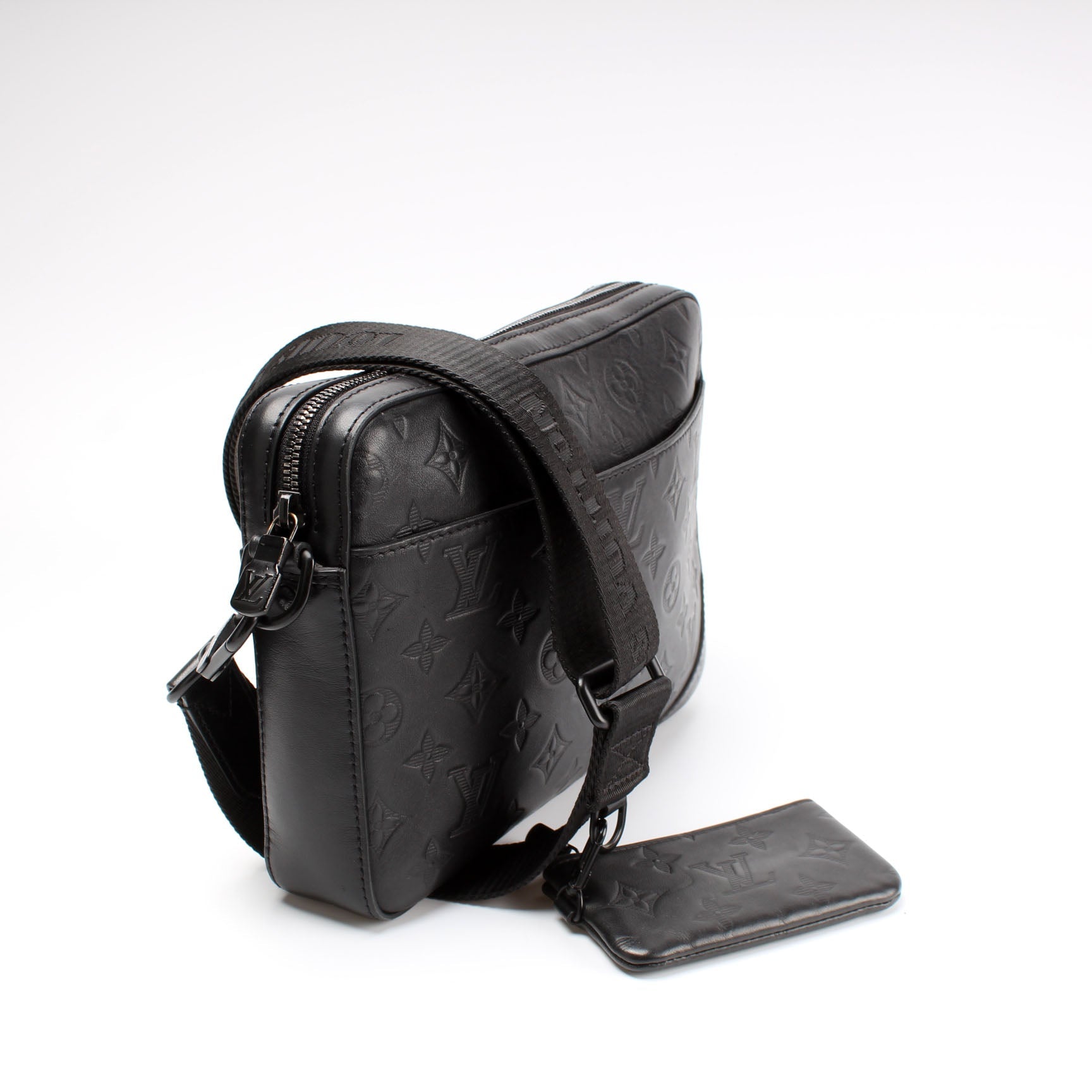 Louis Vuitton Duo Messenger Shadow Monogram Leather Crossbody Bag