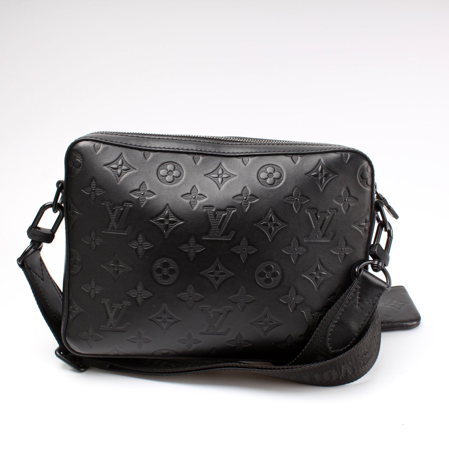 Louis Vuitton Duo Messenger Shadow Monogram Leather Crossbody Bag
