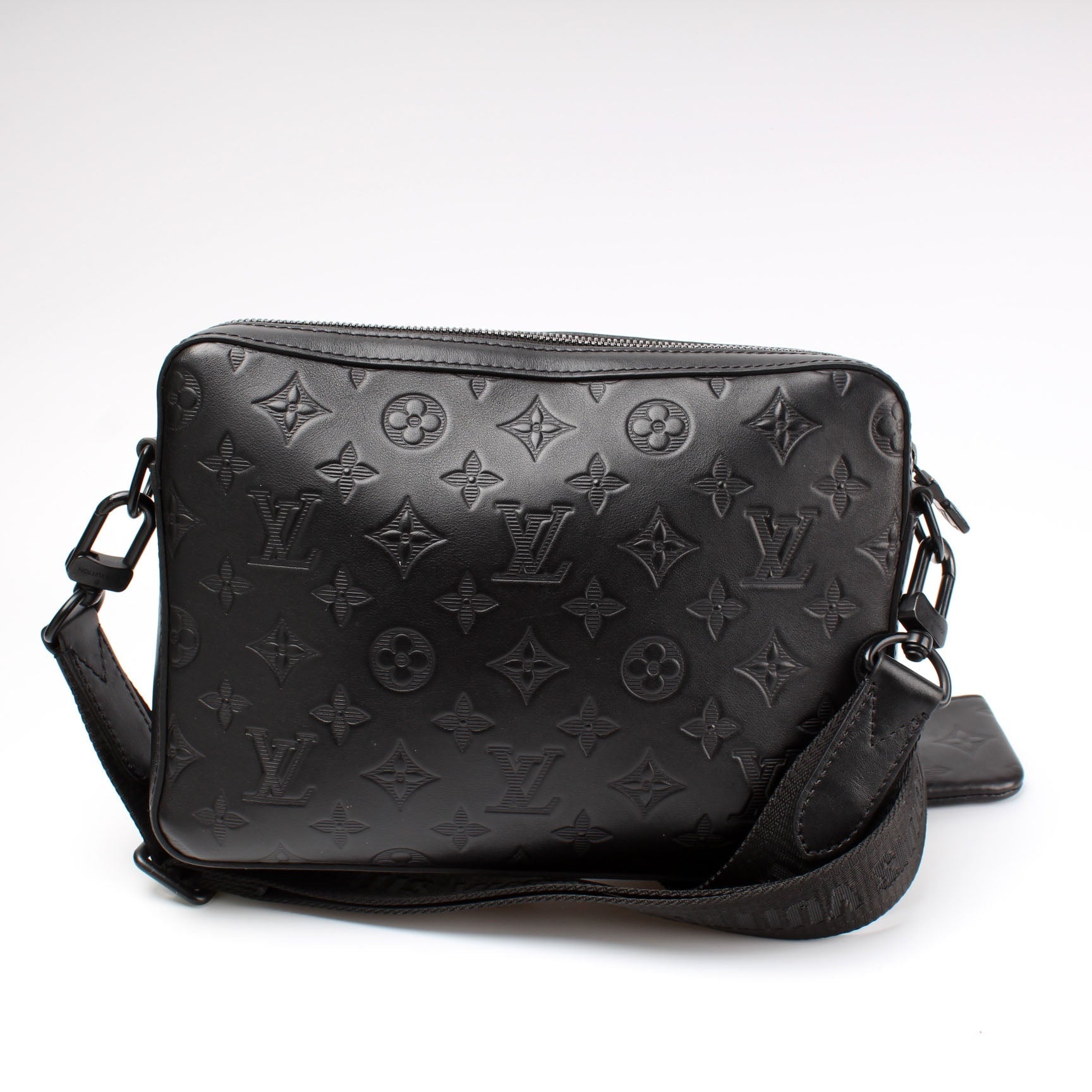 Louis Vuitton Duo Messenger Shadow Monogram Leather Crossbody Bag