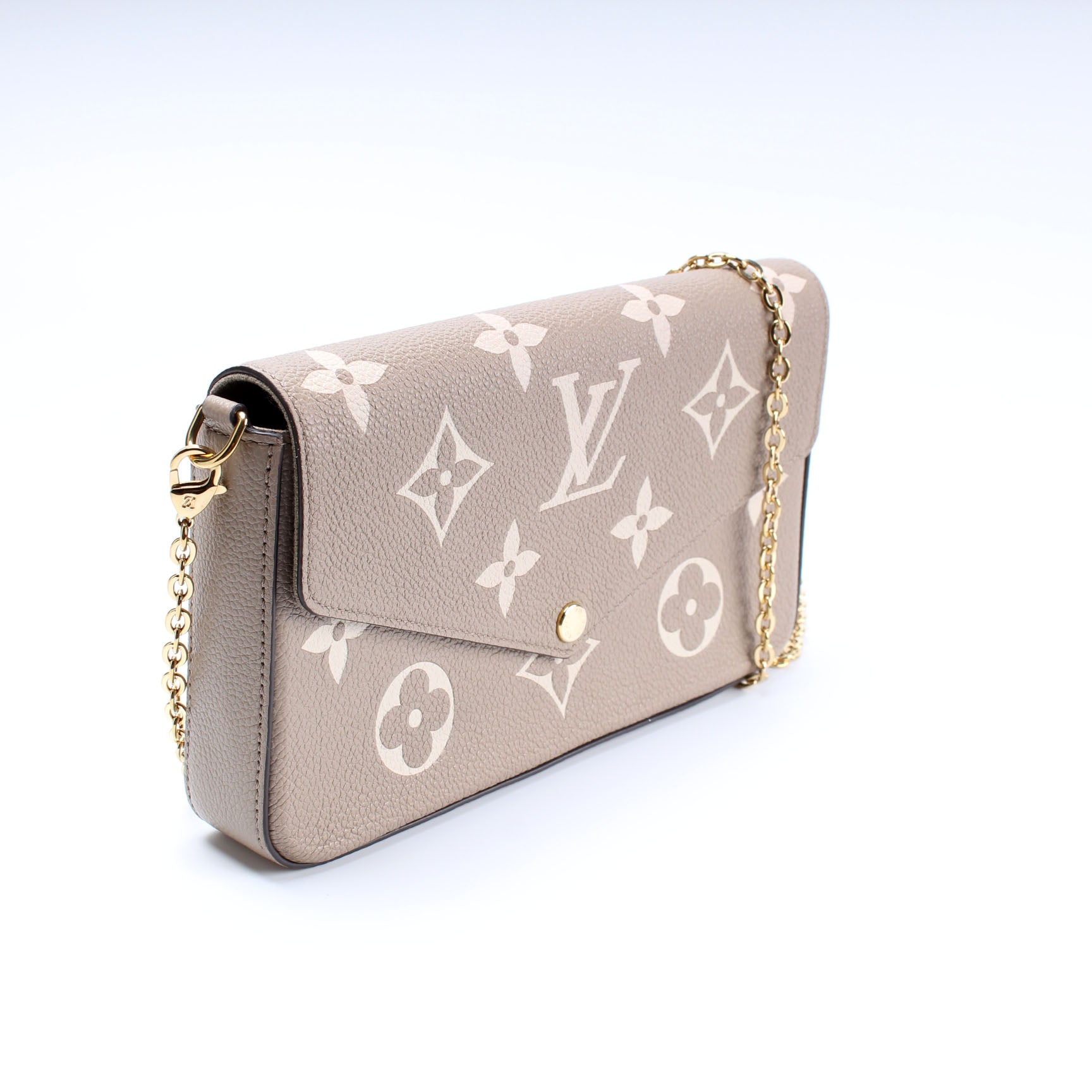 Louis Vuitton Pochette Felicie Giant Monogram Empreinte Clutch Bag