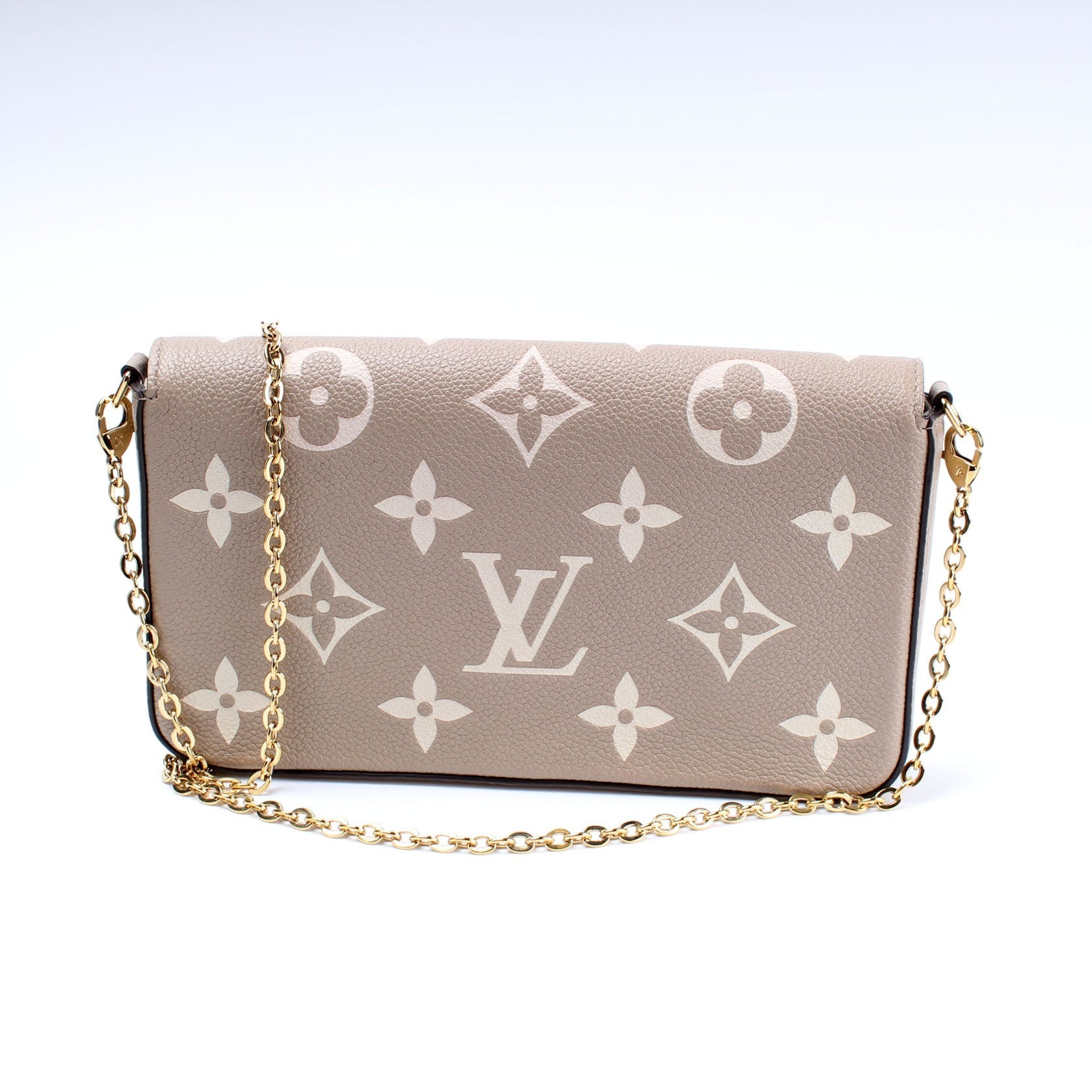 Louis Vuitton Pochette Felicie Giant Monogram Empreinte Clutch Bag