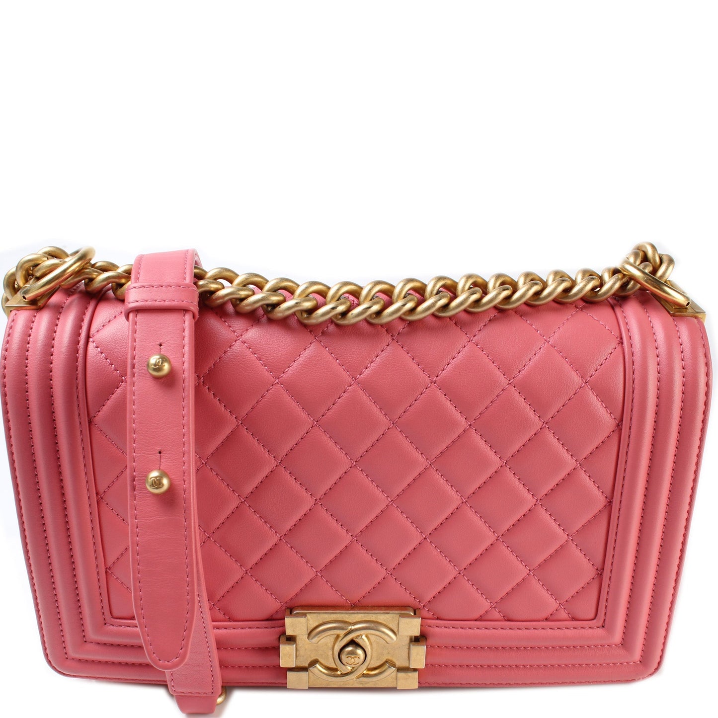 Chanel Boy Flap Lambskin Older Handbag Lambskin Older