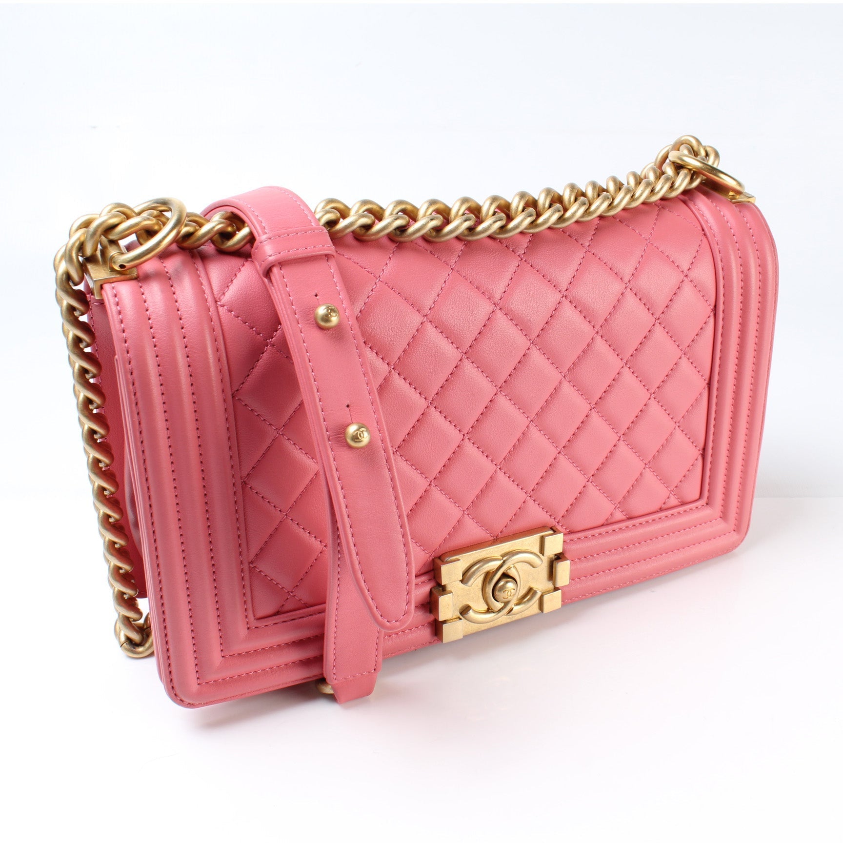 Chanel Boy Flap Lambskin Older Handbag Lambskin Older