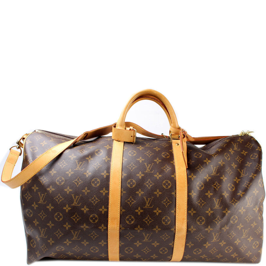 Louis Vuitton Keepall 60 Bandouliere Monogram Travel Bag Monogram 27
