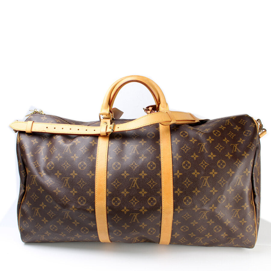 Louis Vuitton Keepall 60 Bandouliere Monogram Travel Bag Monogram 27