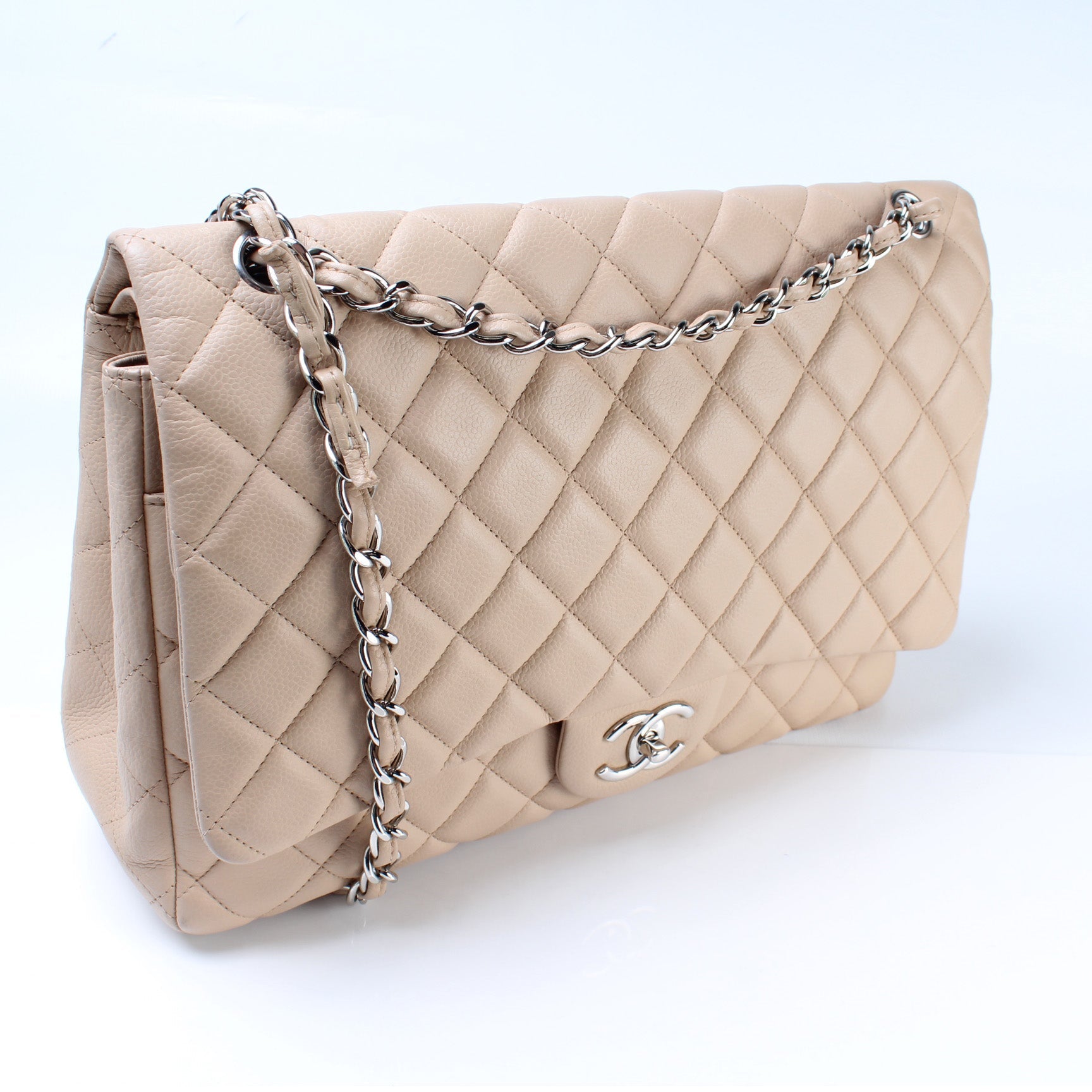 Chanel Classic Flap Maxi Caviar 14M Handbag 14M 3