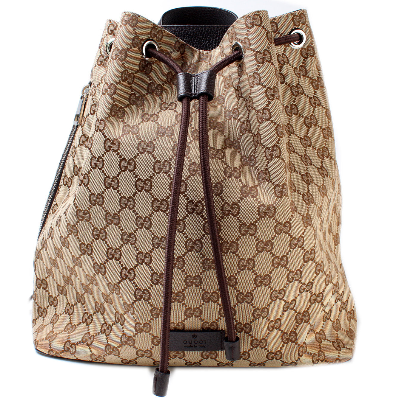 Gucci GG Drawstring Backpack Canvas Jewelry Backpack 4
