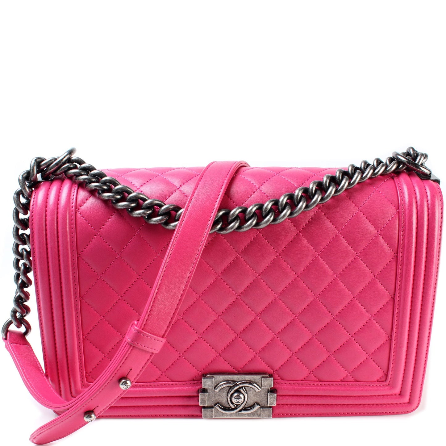 Chanel Boy Flap New Lambskin 19M Handbag Lambskin 19M