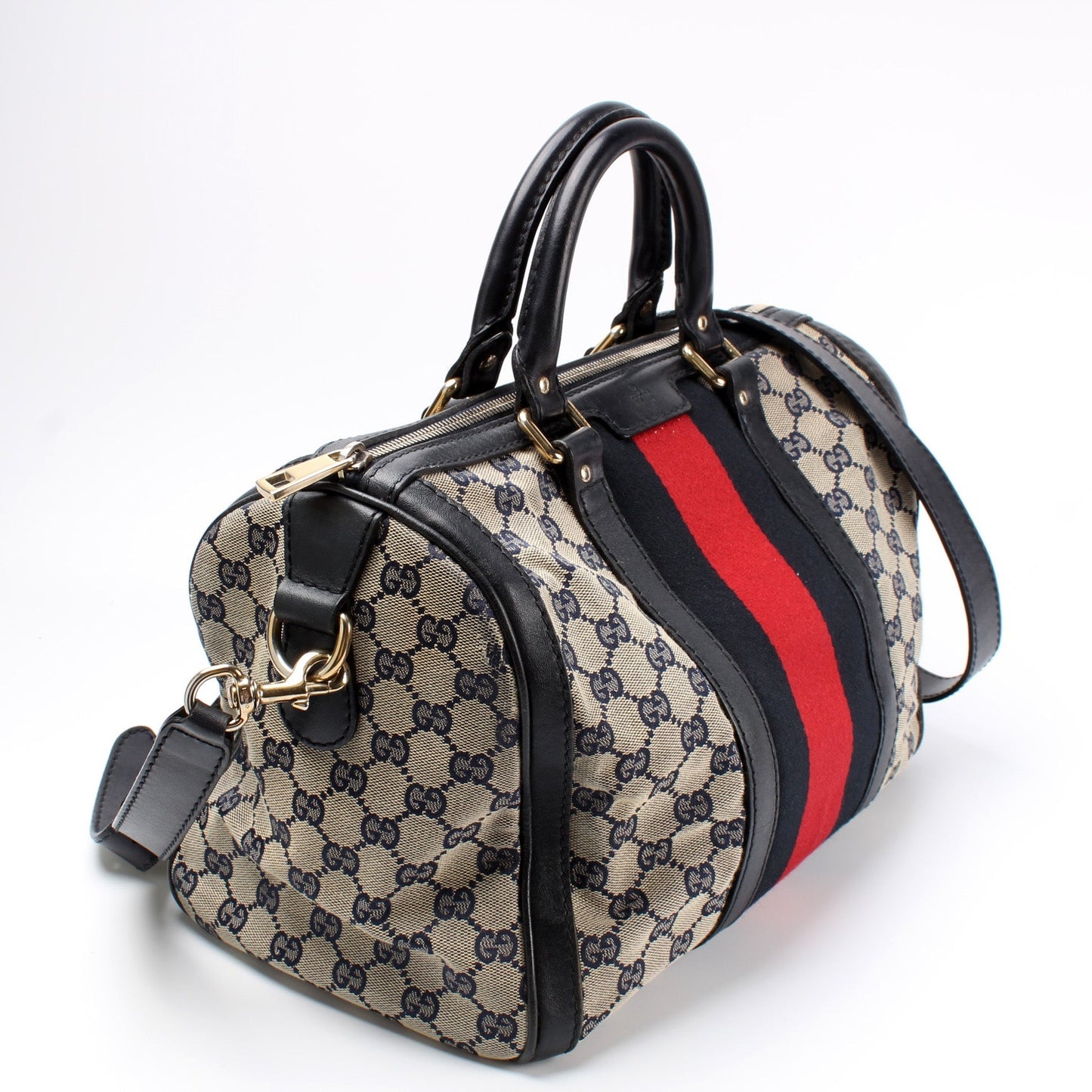 Gucci GG Boston Canvas Travel Bag Boston Bag