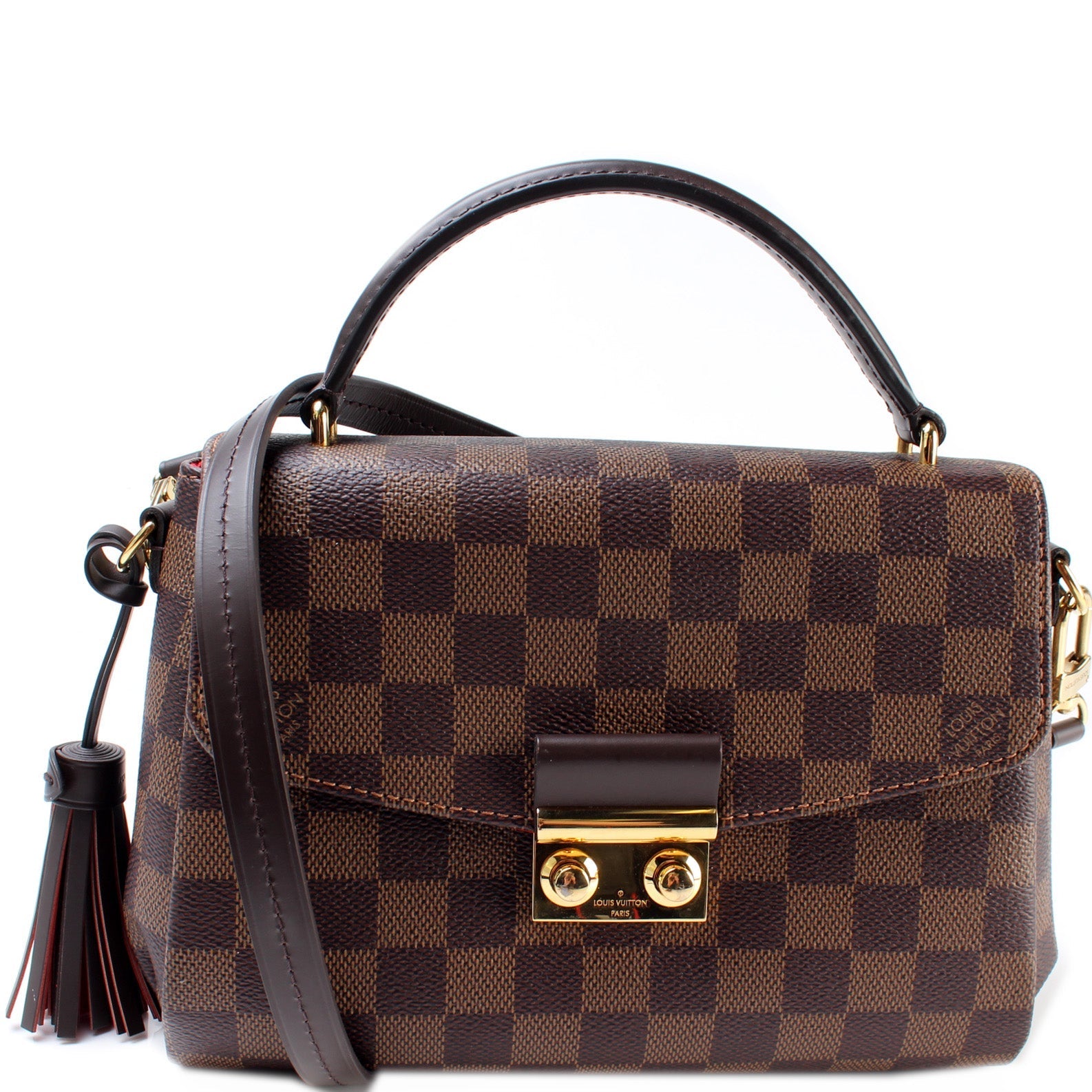 Louis Vuitton Croisette Ebene Damier Handbag Ebene 6