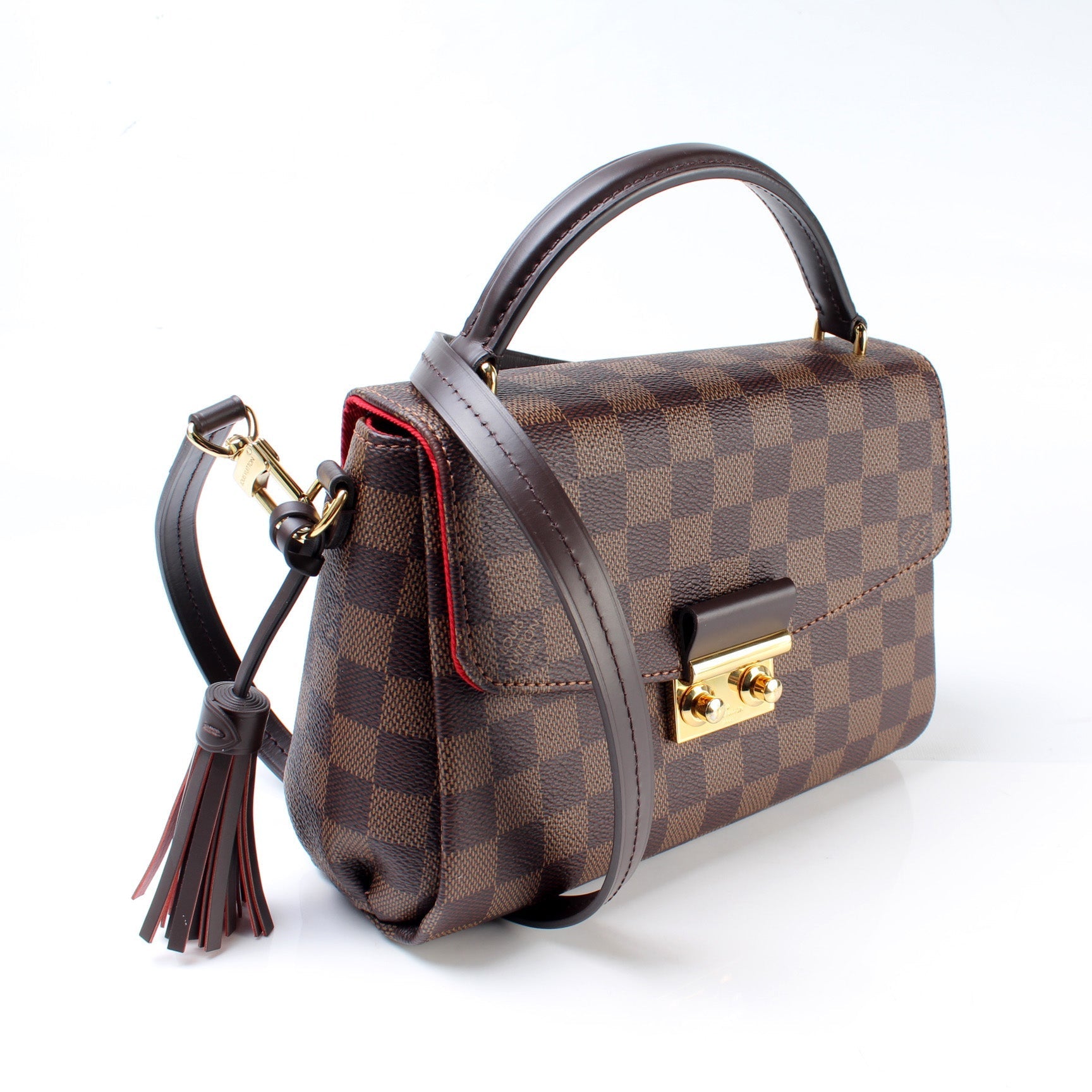 Louis Vuitton Croisette Ebene Damier Handbag Ebene 6