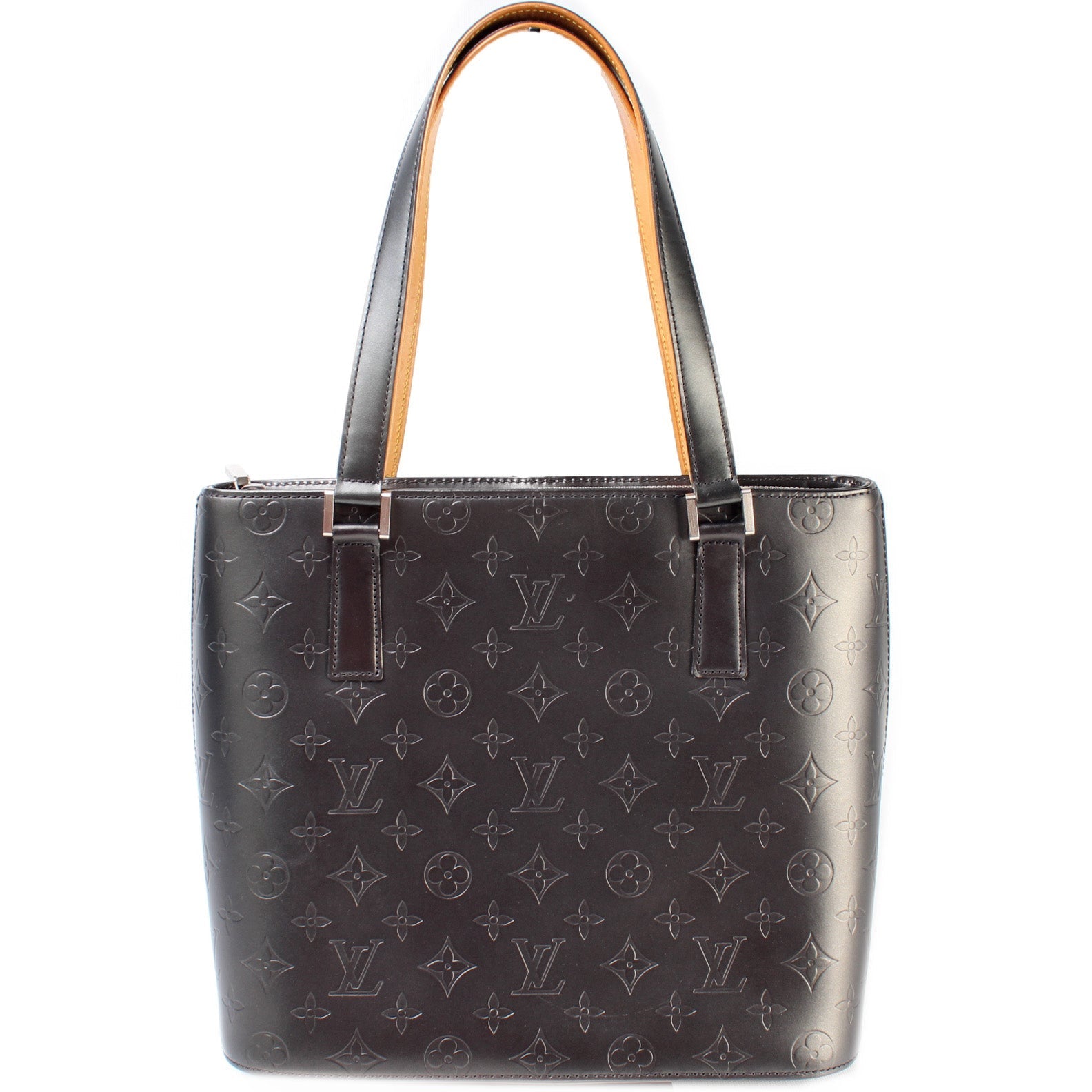 Louis Vuitton Stockton Mat Monogram Leather Handbag Leather 3