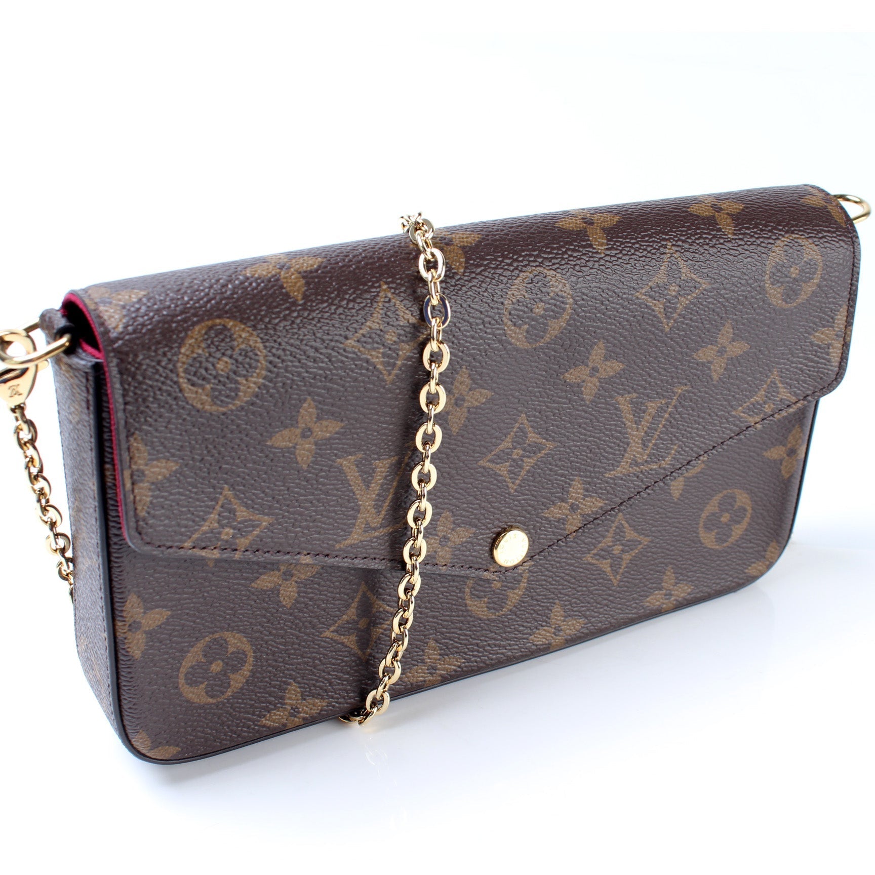 Louis Vuitton Pochette Felicie Monogram Clutch Bag Monogram 55