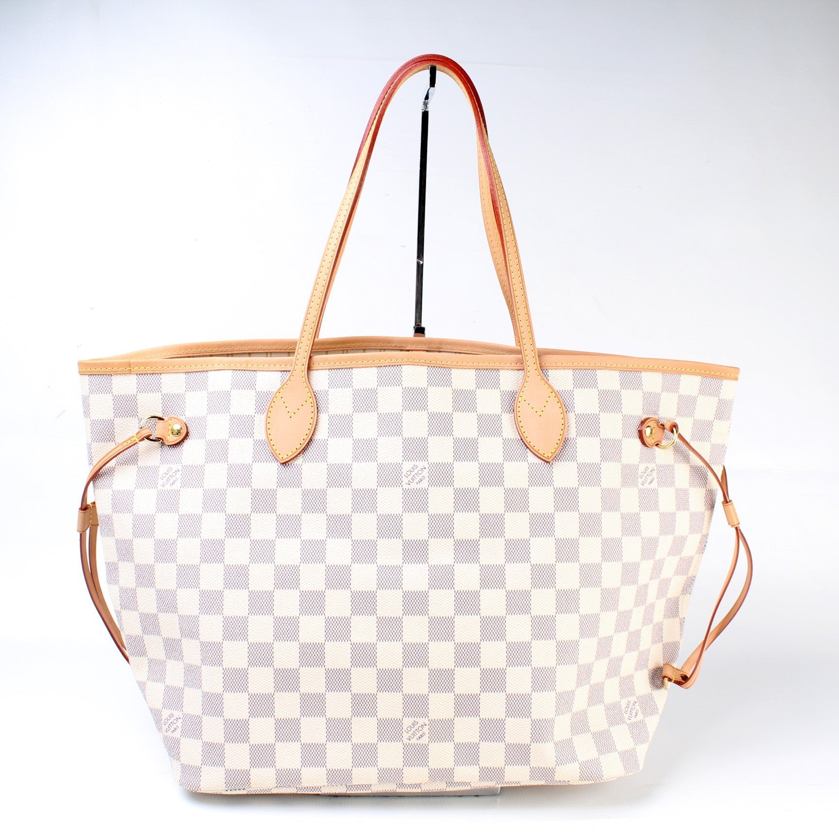 Louis Vuitton Neverfull MM Azur Damier Tote Bag Azur 26