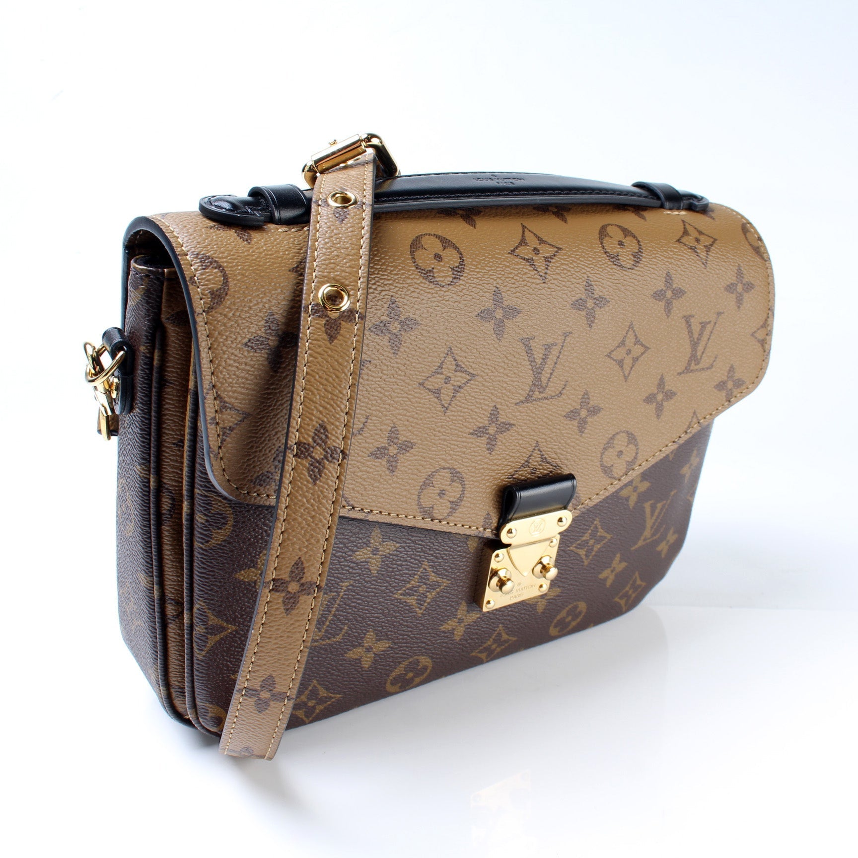 Louis Vuitton Pochette Metis Reverse Monogram Clutch Bag Monogram 9