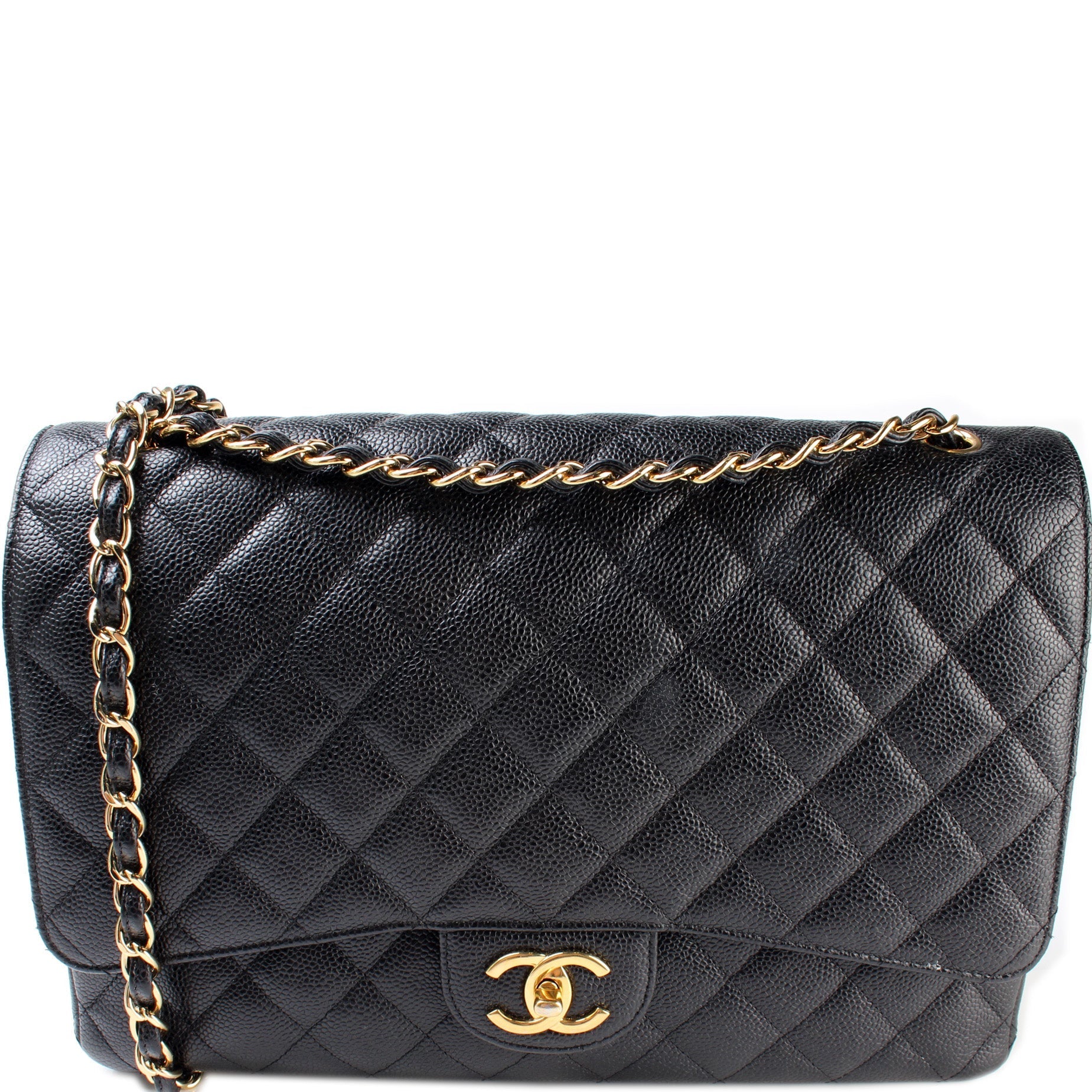 Chanel Classic Flap Maxi Caviar 27M Handbag