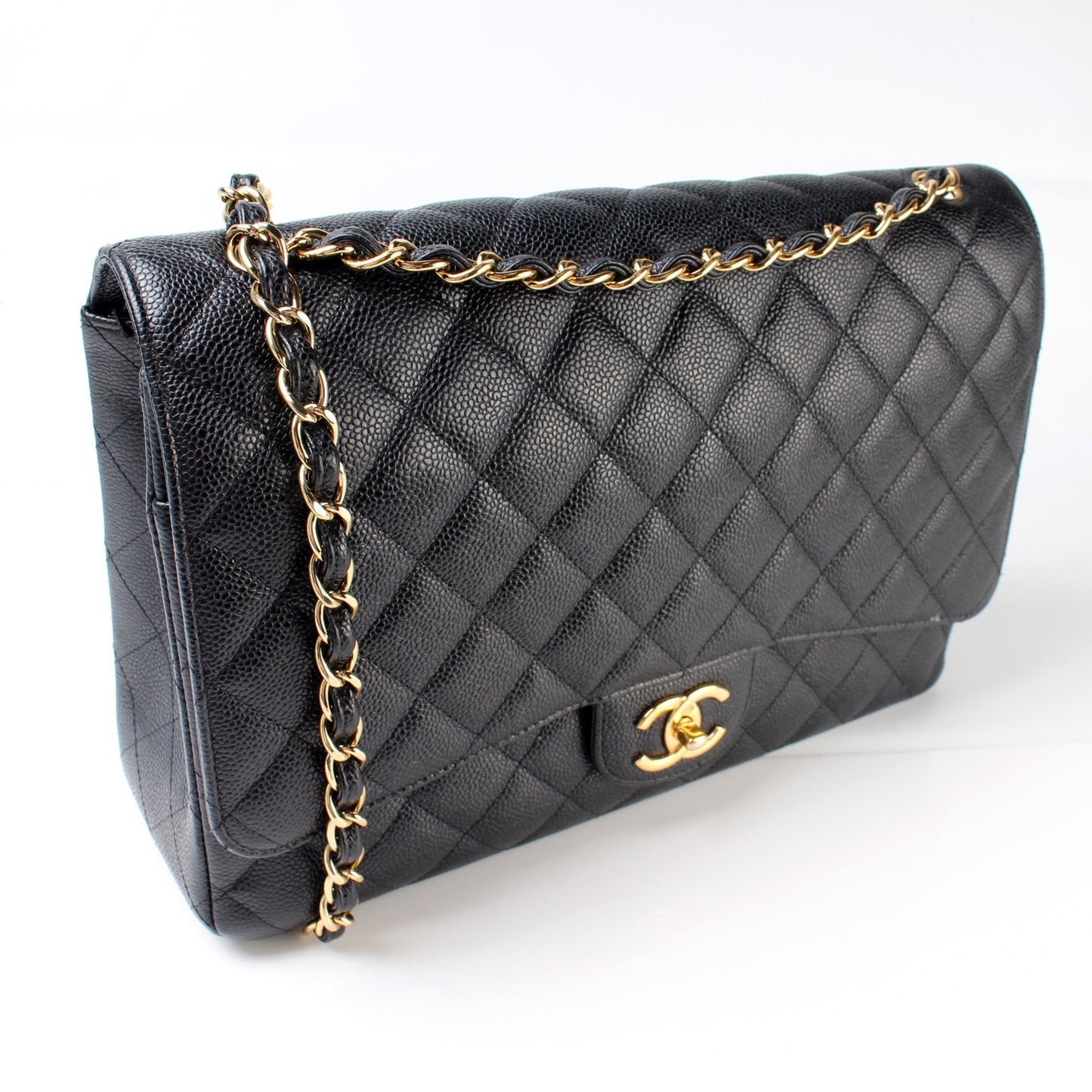 Chanel Classic Flap Maxi Caviar 27M Handbag