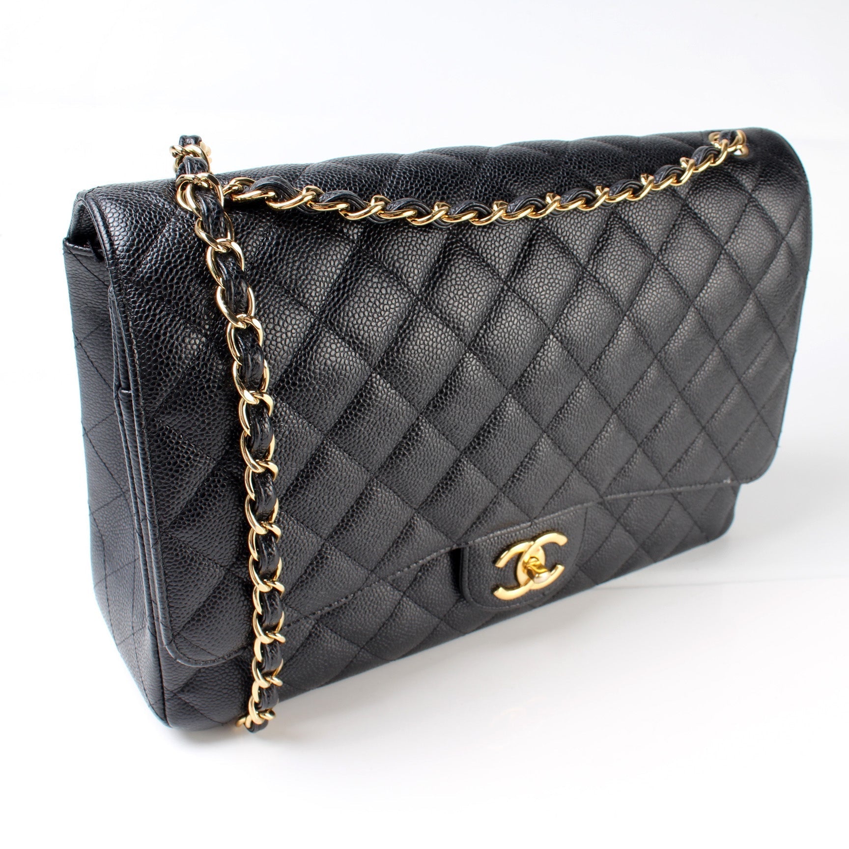 Chanel Classic Flap Maxi Caviar 27M Handbag