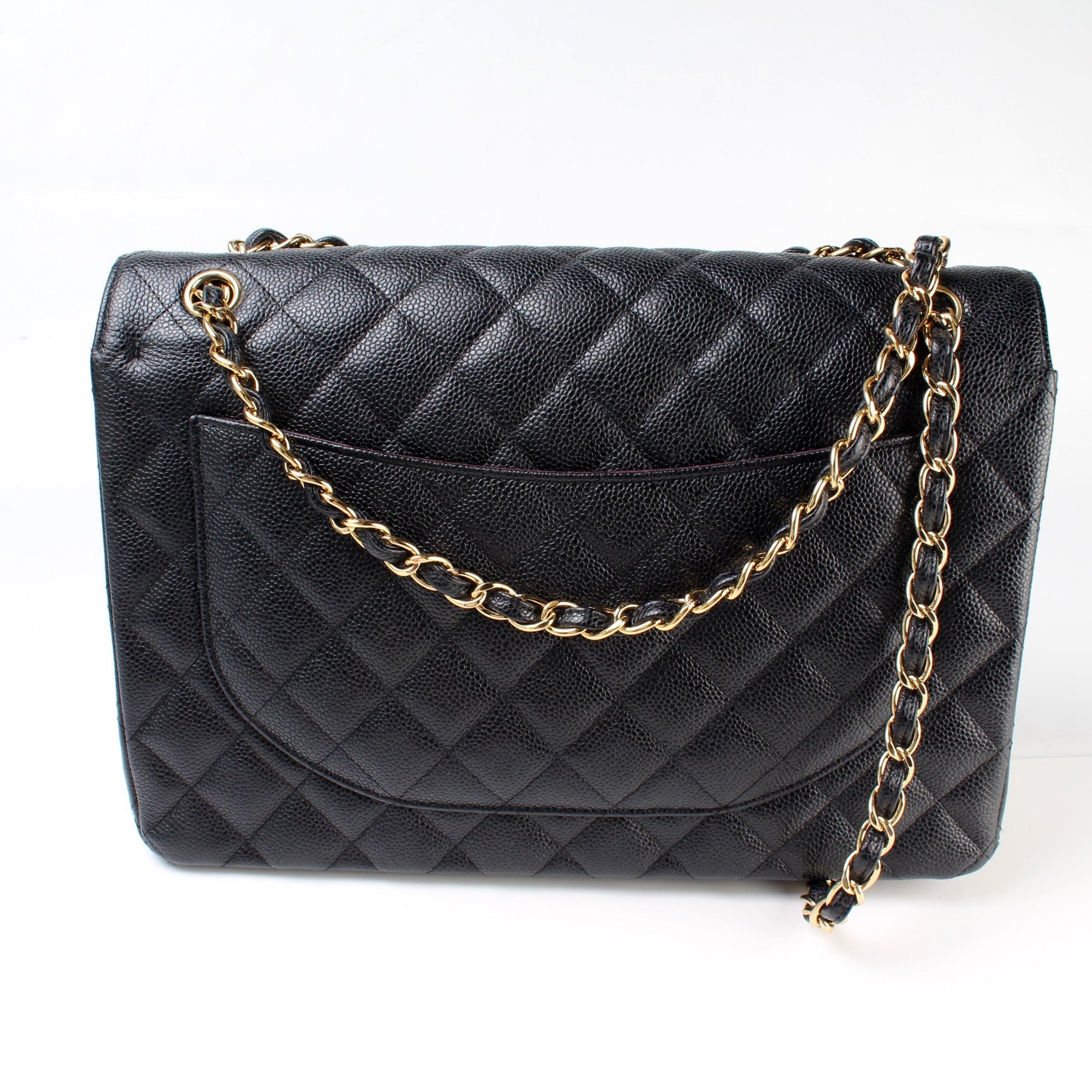 Chanel Classic Flap Maxi Caviar 27M Handbag