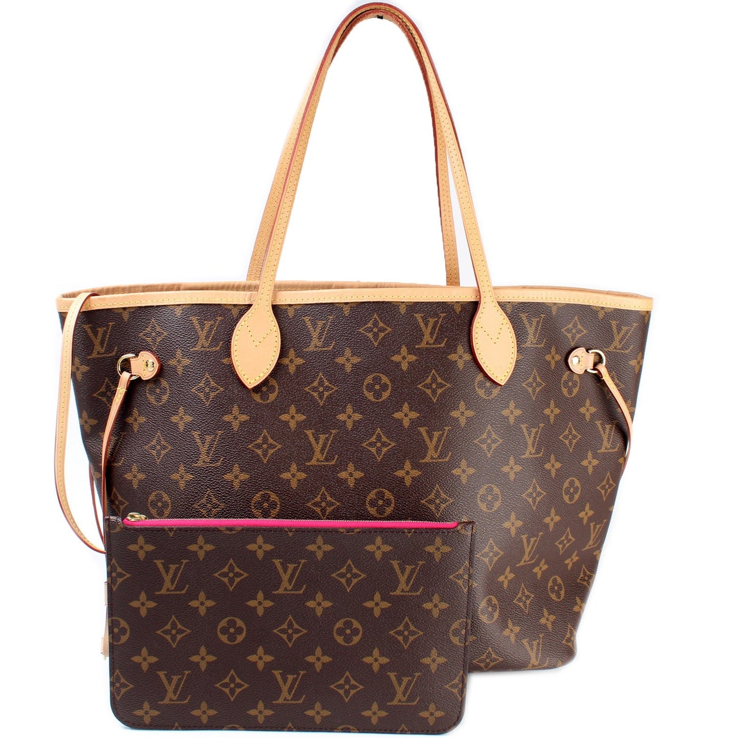 Louis Vuitton Neverfull MM W Monogram Wallet Case Monogram 19