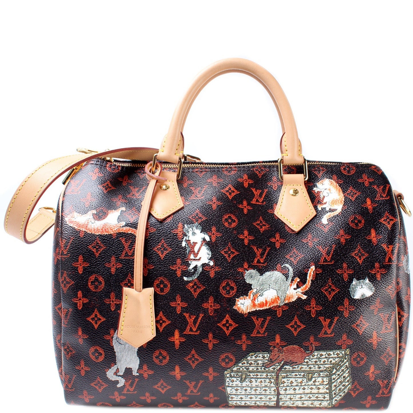 Louis Vuitton Speedy 30 Catogram Bandouliere Handbag