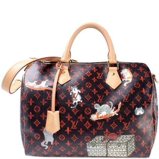 Louis Vuitton Speedy 30 Catogram Bandouliere Handbag
