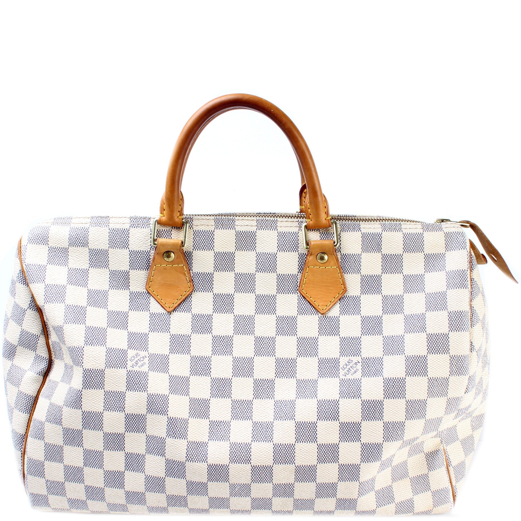 Louis Vuitton Speedy 35 Azur Damier Handbag Azur 3