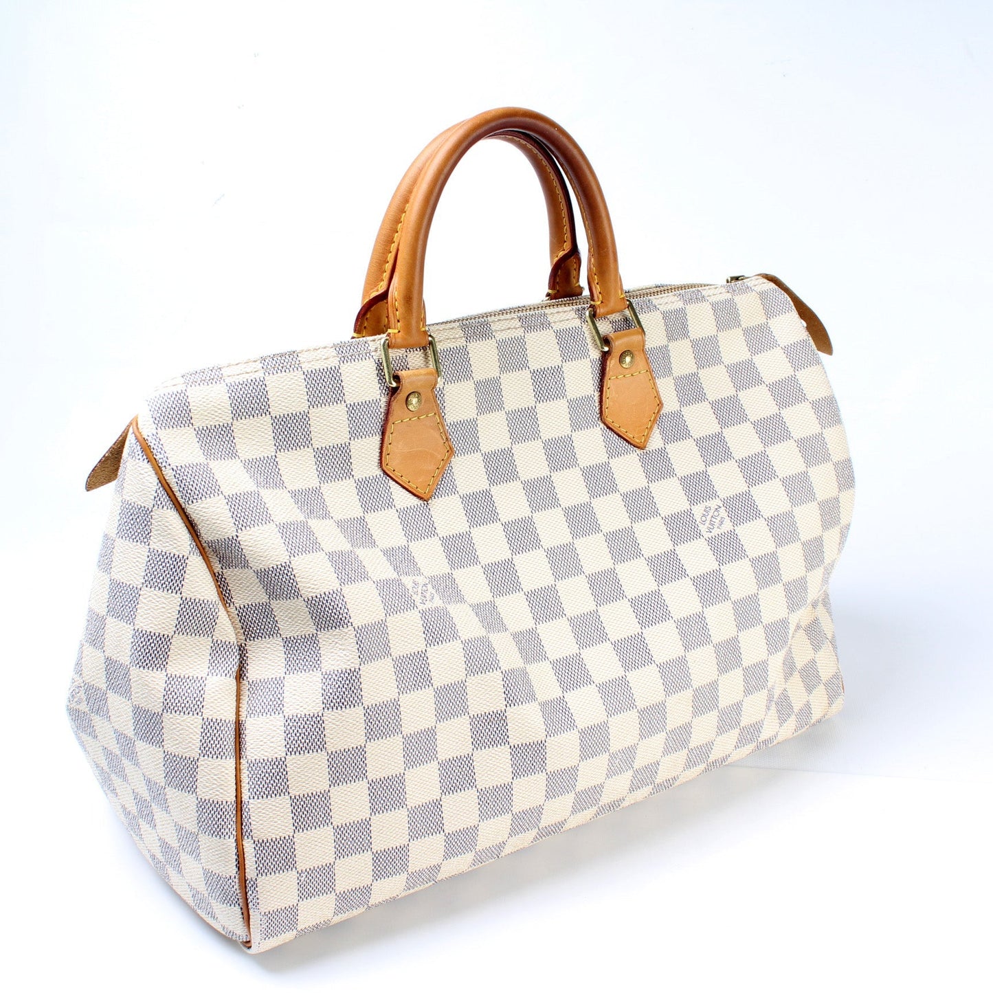 Louis Vuitton Speedy 35 Azur Damier Handbag Azur 3