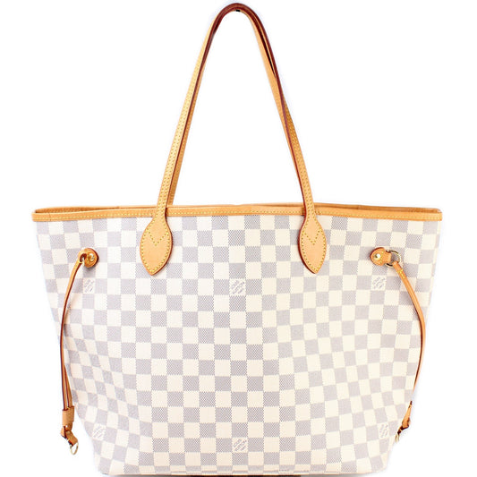 Louis Vuitton Neverfull MM Azur Damier Tote Bag Azur 1