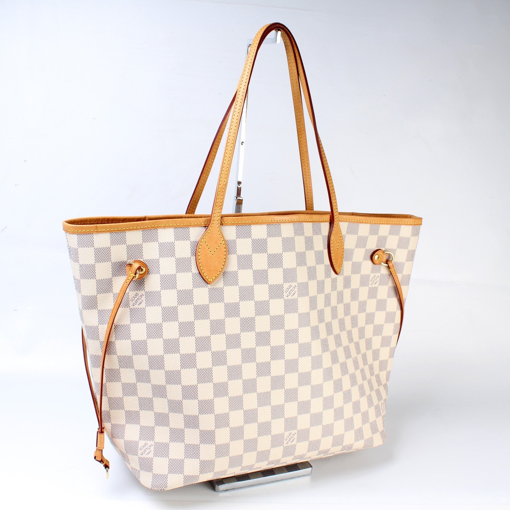 Louis Vuitton Neverfull MM Azur Damier Tote Bag Azur 1